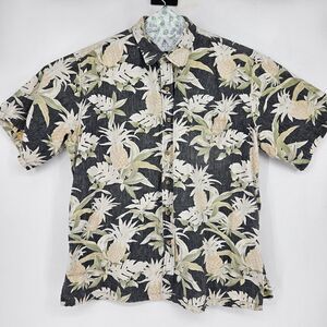 Cooke Street Shirt Mens 2XL Hawaiian Short Sleeve Button Up Floral Reverse Print